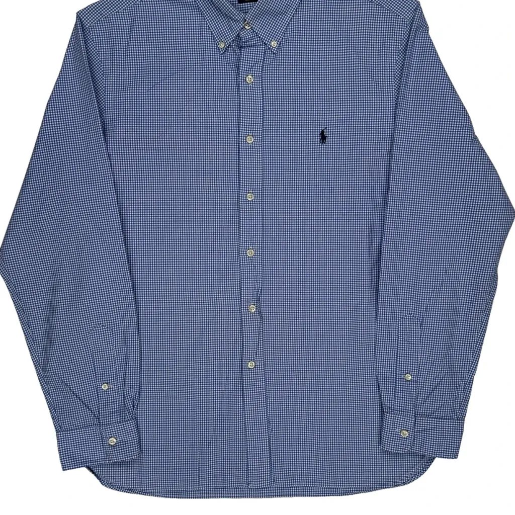 Ralph Lauren Slim Fit Shirt - XL Blue Cotton - Image 4
