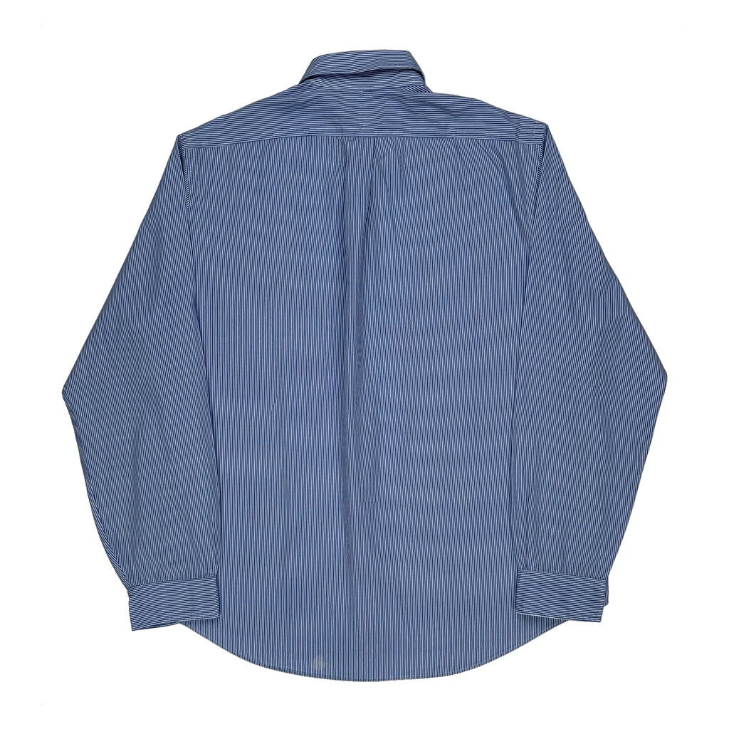 Ralph Lauren Striped Shirt - XL Blue Cotton - Image 2