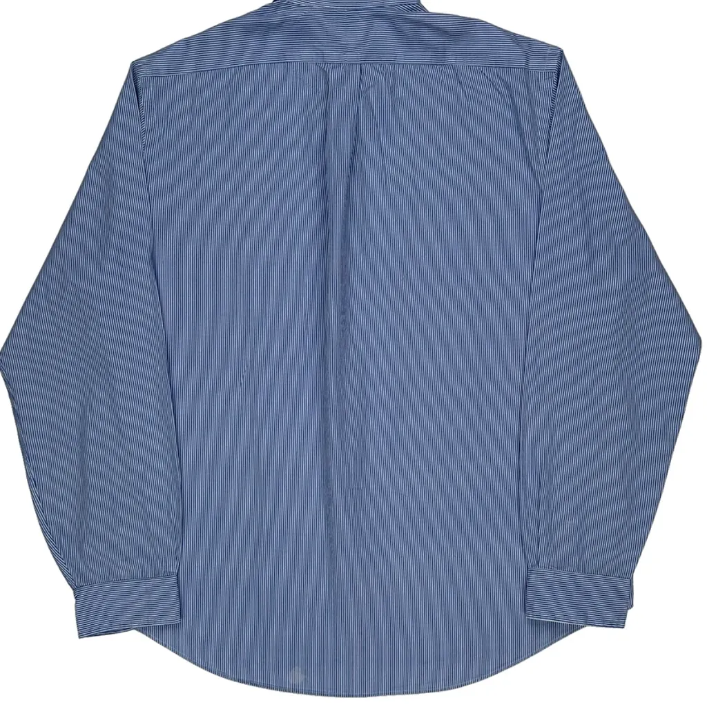 Ralph Lauren Striped Shirt - XL Blue Cotton - Image 7