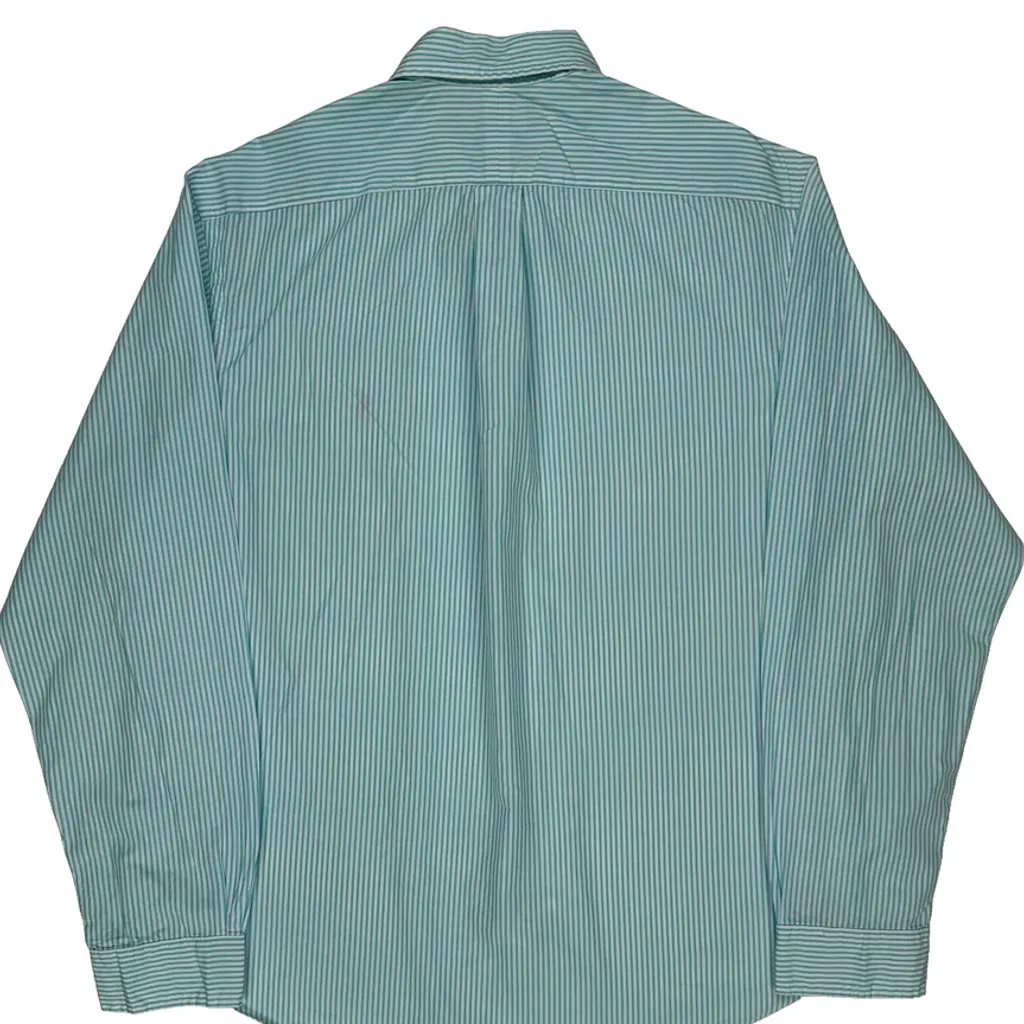 Ralph Lauren Striped Shirt - XL Blue Cotton - Image 7