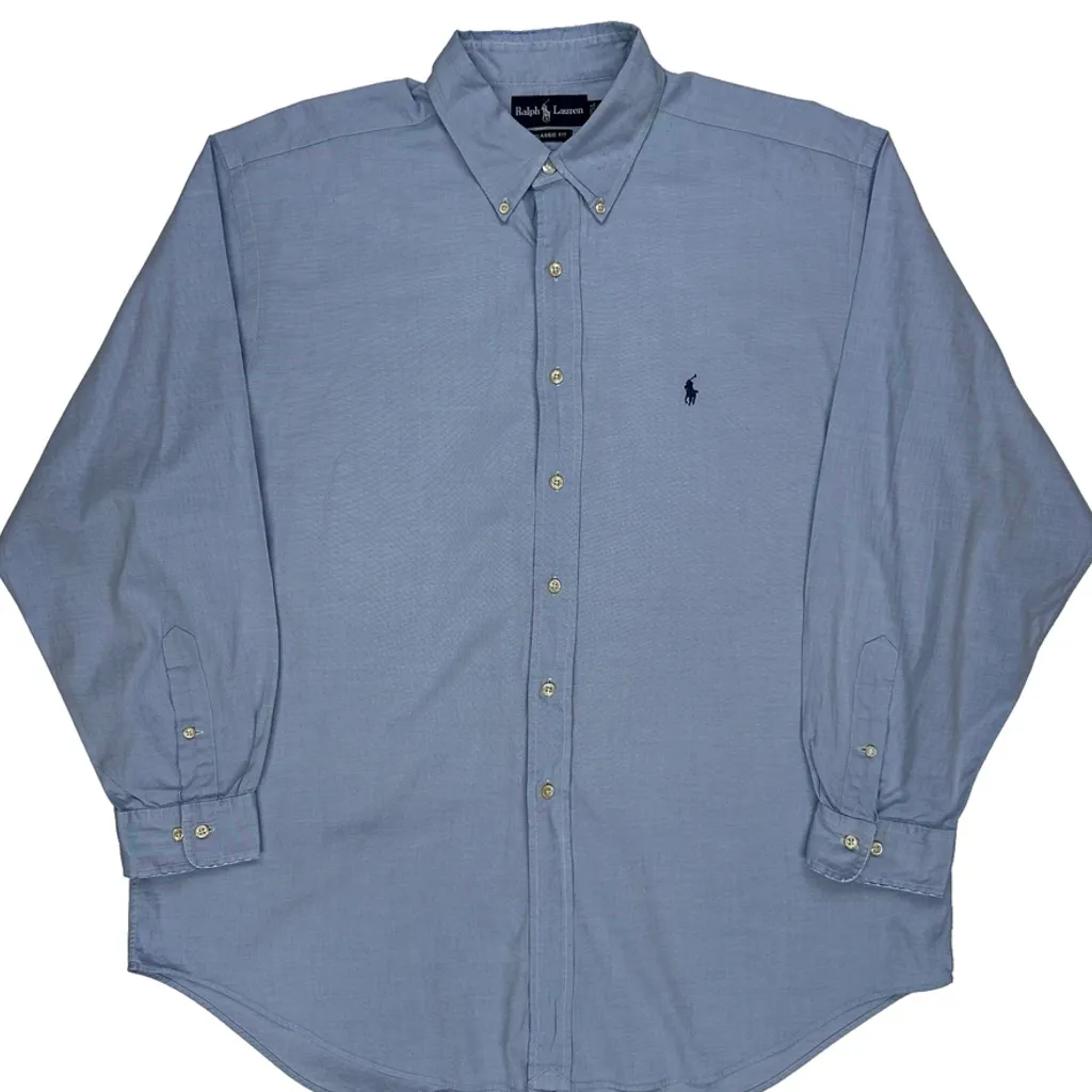 Ralph Lauren Shirt - XL Blue Cotton - Image 4