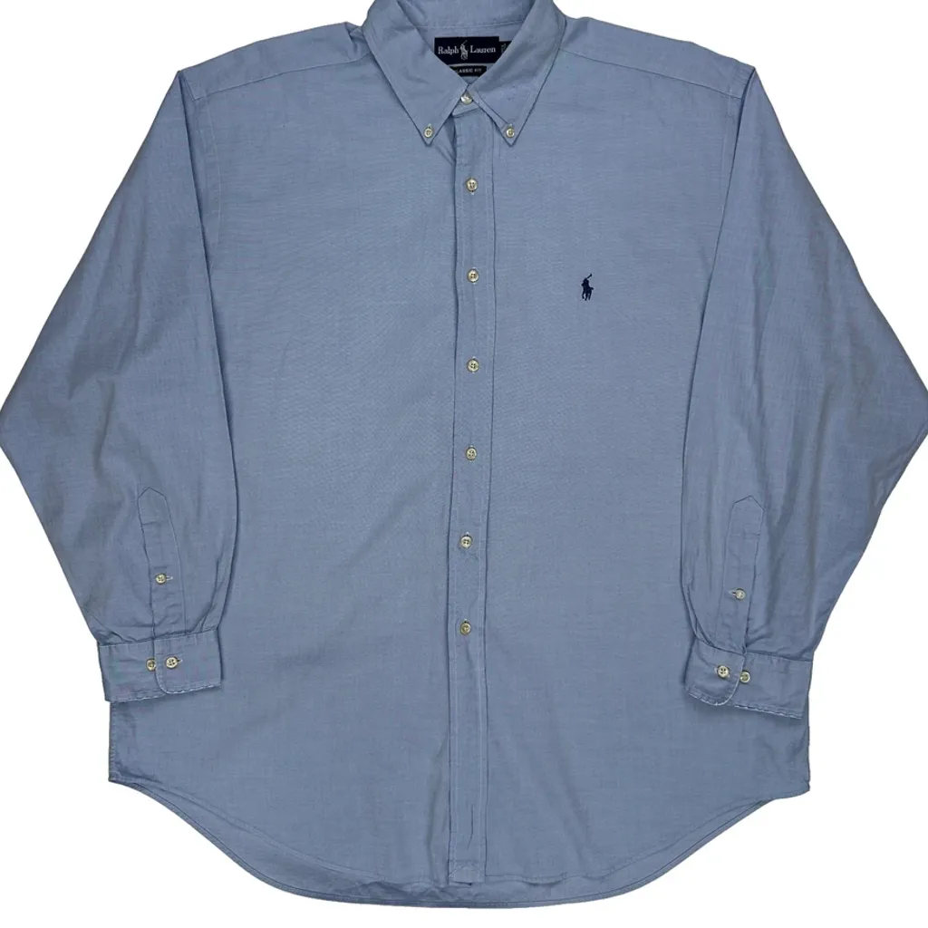Ralph Lauren Shirt - XL Blue Cotton - Image 5