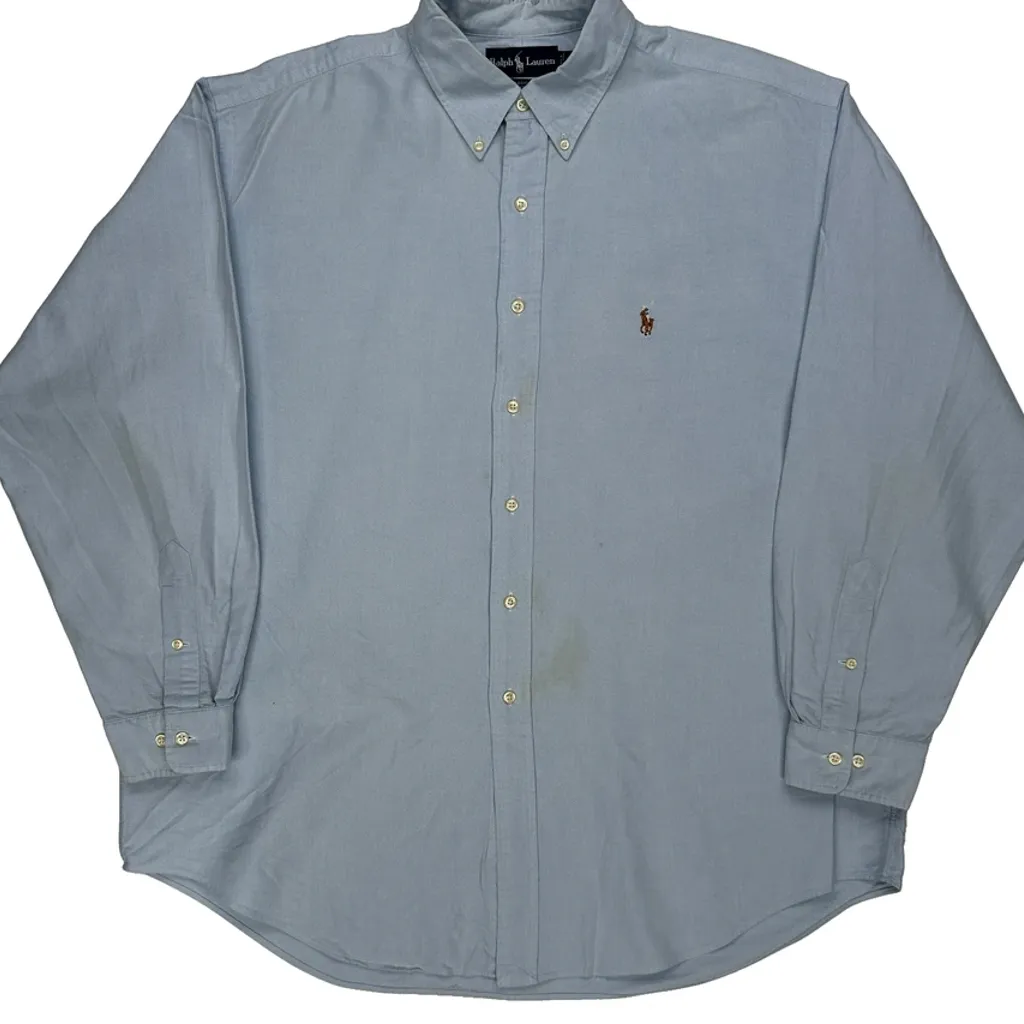 Ralph Lauren Shirt - XL Blue Cotton - Image 4