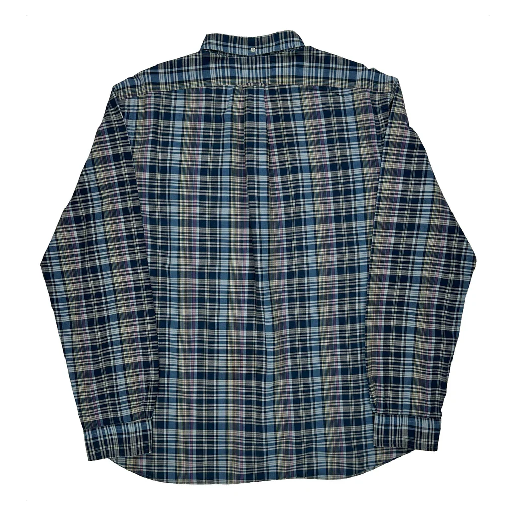 Ralph Lauren Checked Shirt - XL Blue Cotton - Image 2