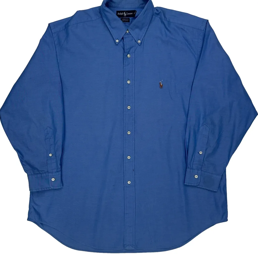 Ralph Lauren Shirt - XL Blue Cotton - Image 4