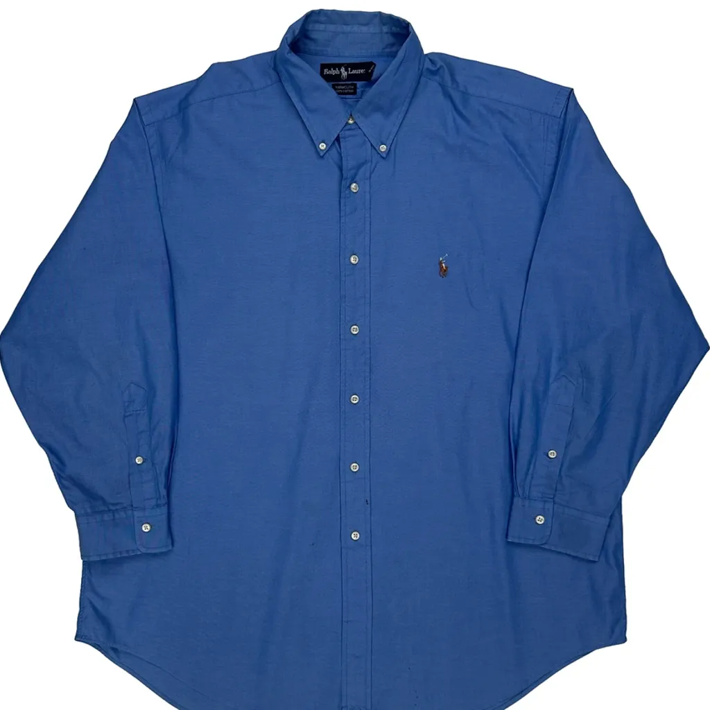 Ralph Lauren Shirt - XL Blue Cotton - Image 5