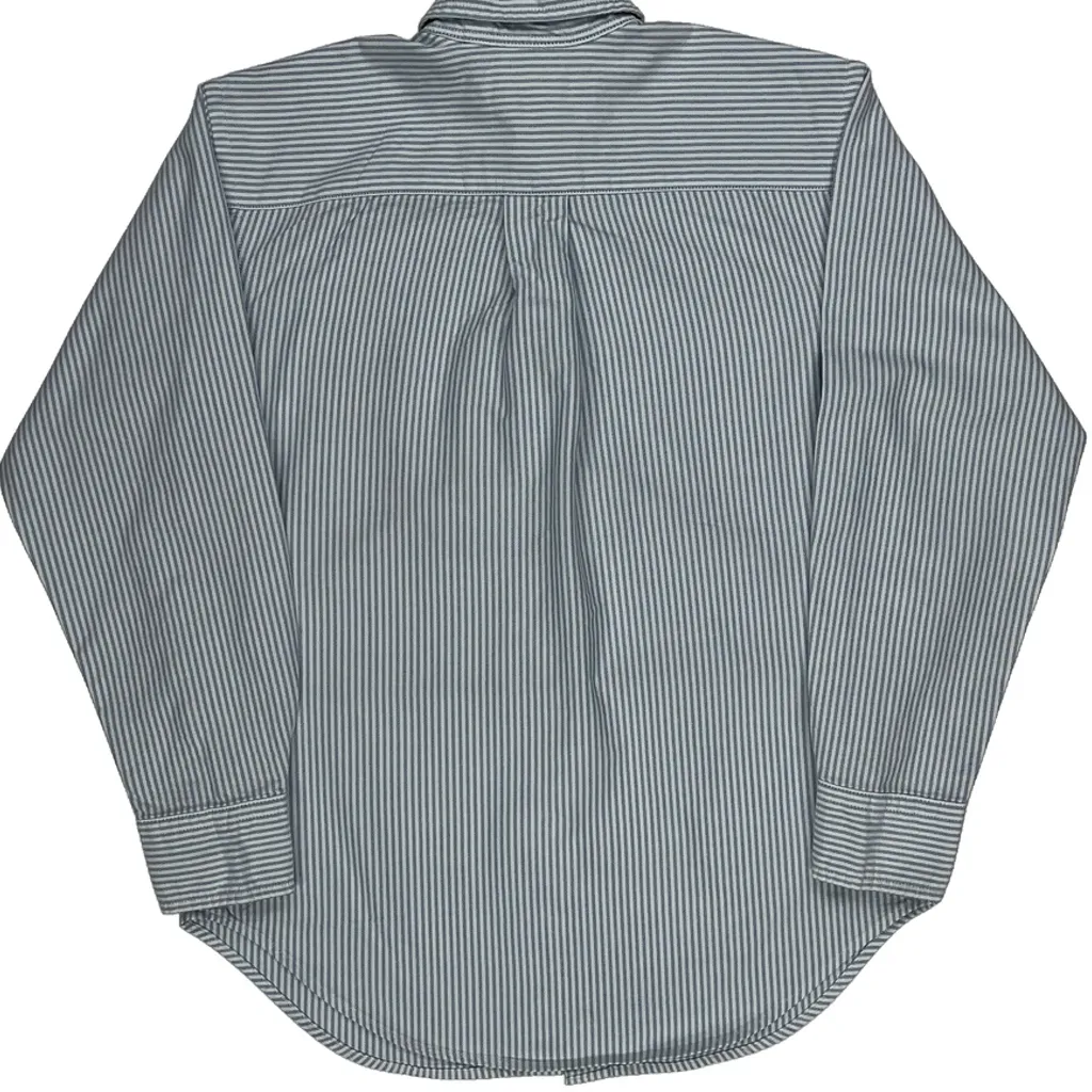 Ralph Lauren Ticking Striped Shirt - XS Blue Cotton - Image 9