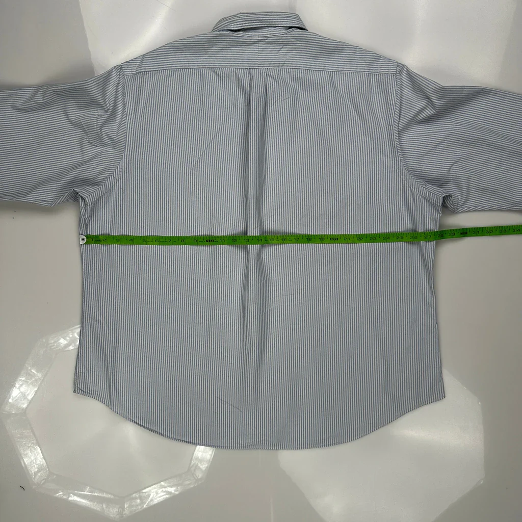 Ralph Lauren Striped Shirt - 2XL Blue Cotton - Image 3