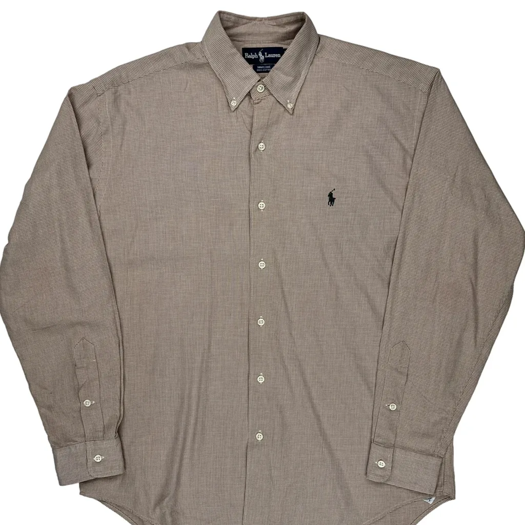 Ralph Lauren Shirt - Medium Brown Cotton - Image 4