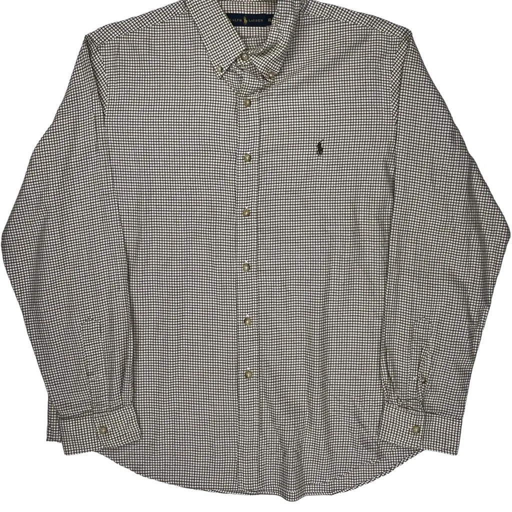 Ralph Lauren Checked Shirt - XL Brown Cotton - Image 5