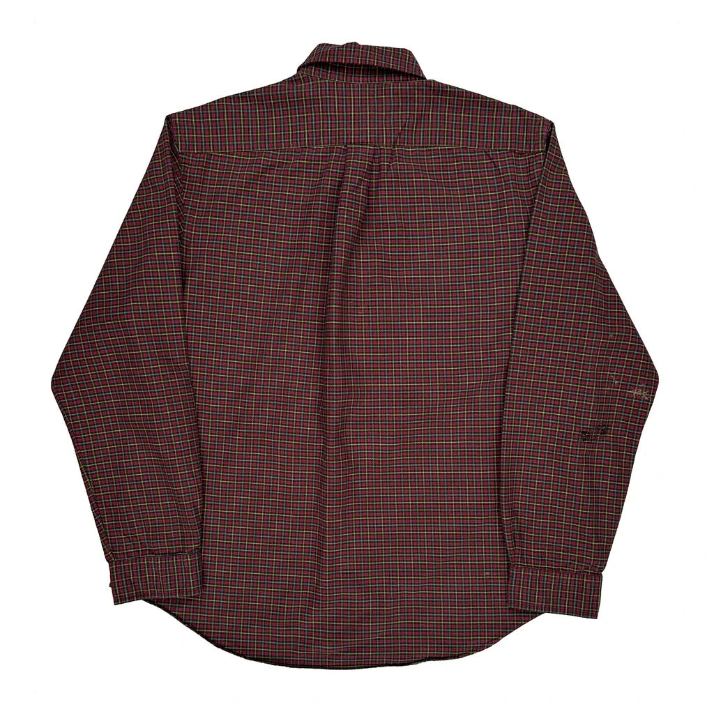 Ralph Lauren Checked Shirt - XL Burgundy Cotton - Image 2