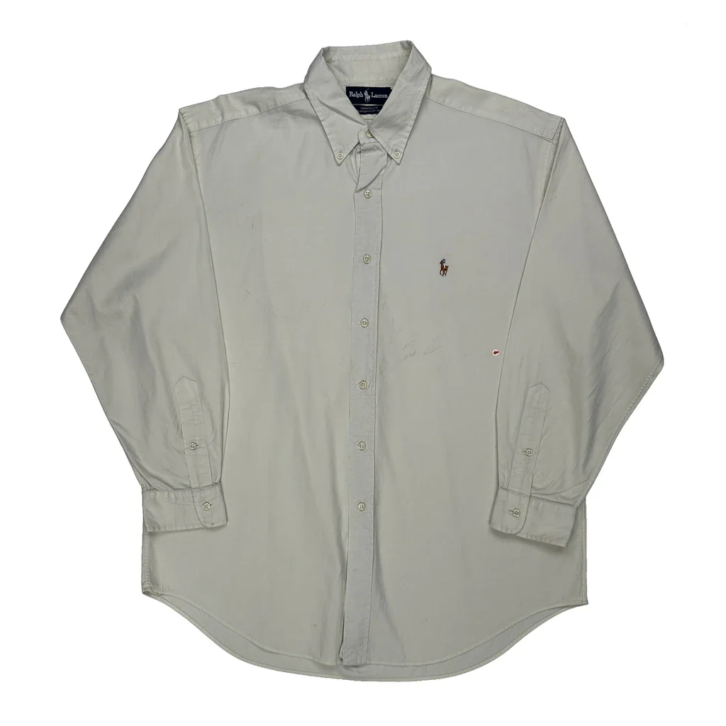 Ralph Lauren Shirt - Large Cream Cotton