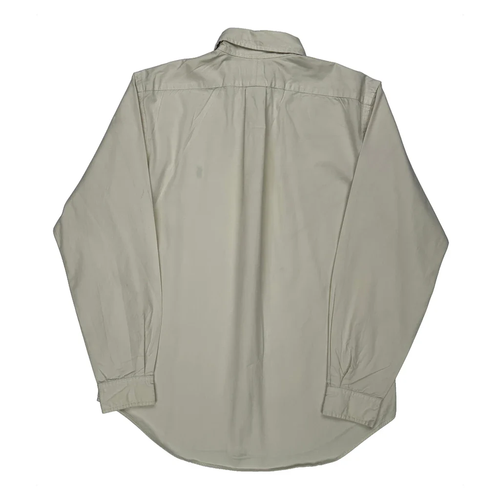 Ralph Lauren Shirt - Medium Cream Cotton - Image 2