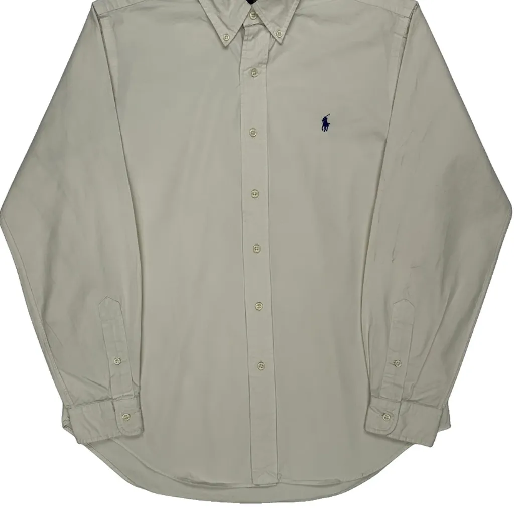 Ralph Lauren Shirt - Medium Cream Cotton - Image 5