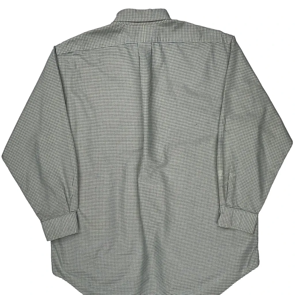 Ralph Lauren Checked Shirt - Large Gray Cotton - Image 6