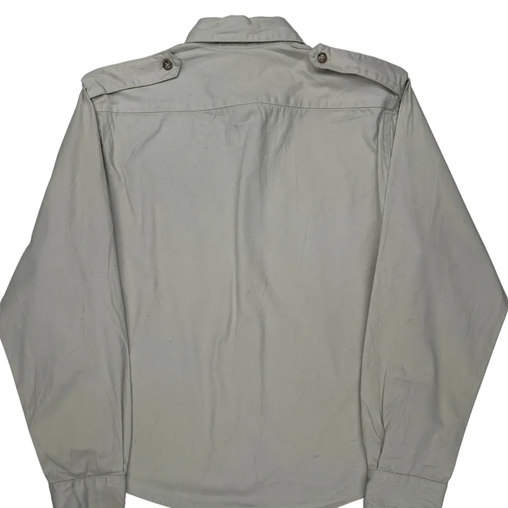 Ralph Lauren Work Shirt - Large Gray Cotton - Image 7