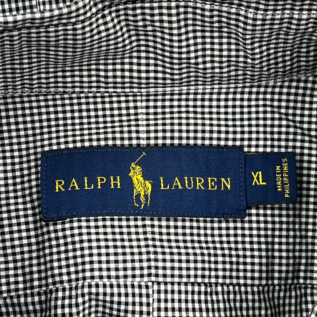 Ralph Lauren Checked Shirt - XL Gray Cotton - Image 3