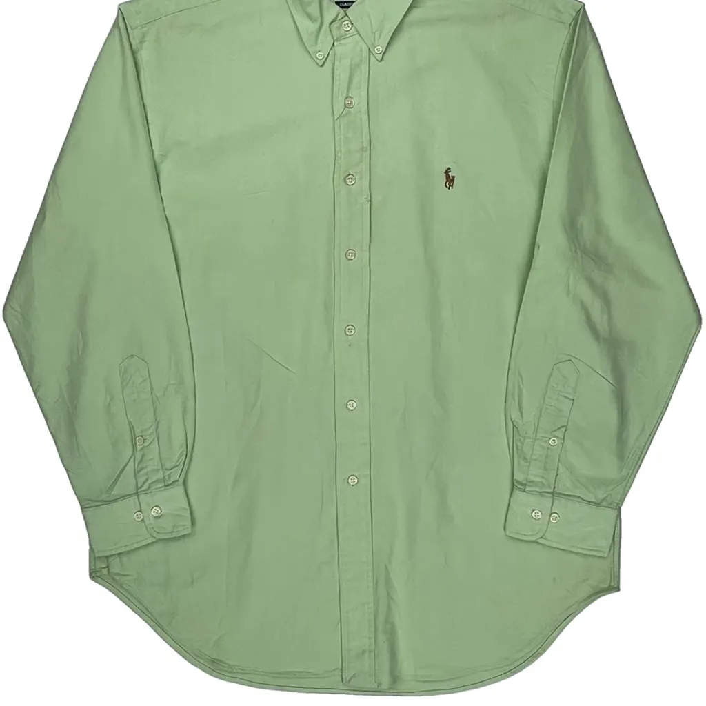 Ralph Lauren Shirt - Large Green Cotton - Image 5