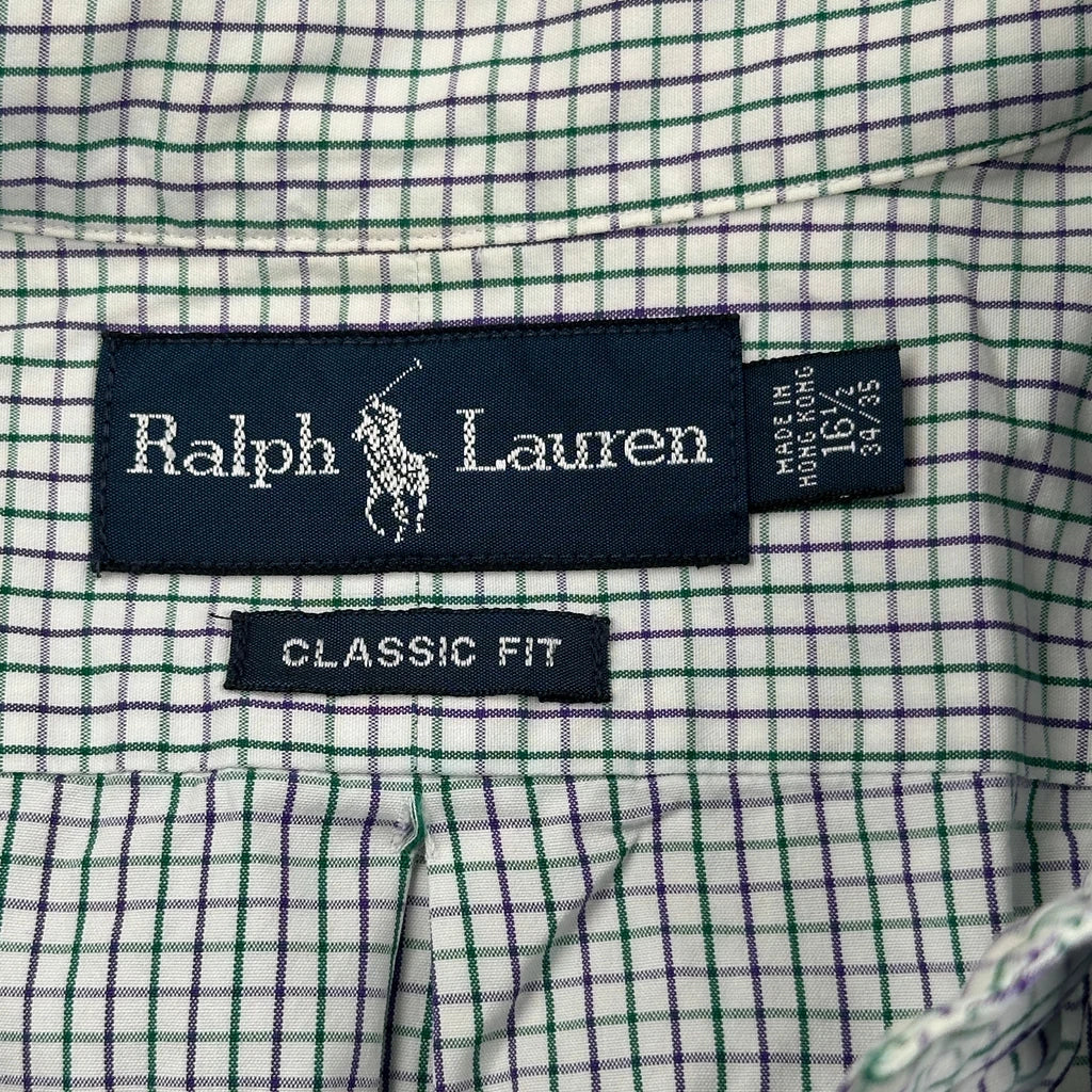 Ralph Lauren Checked Shirt - Large Green Cotton - Image 3