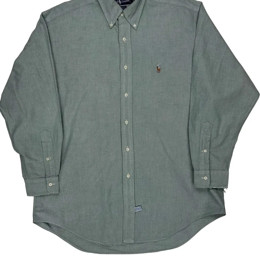 Ralph Lauren Shirt - Large Green Cotton - Image 4