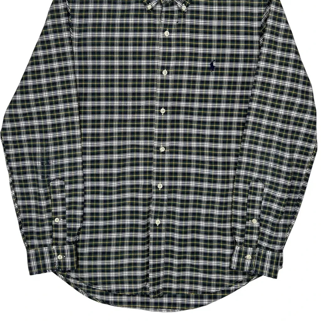 Ralph Lauren Checked Shirt - Medium Green Cotton - Image 5