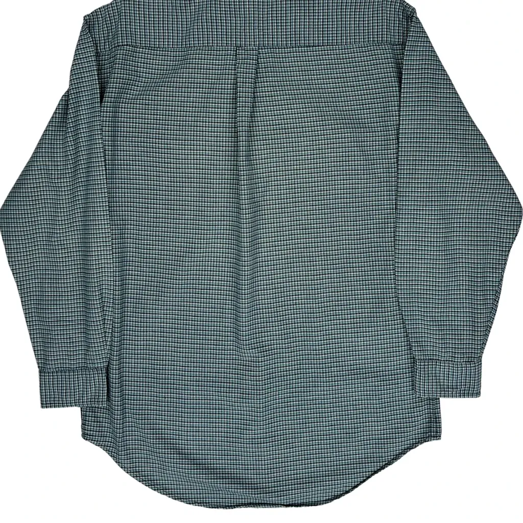 Ralph Lauren Checked Shirt - Small Green Cotton - Image 6
