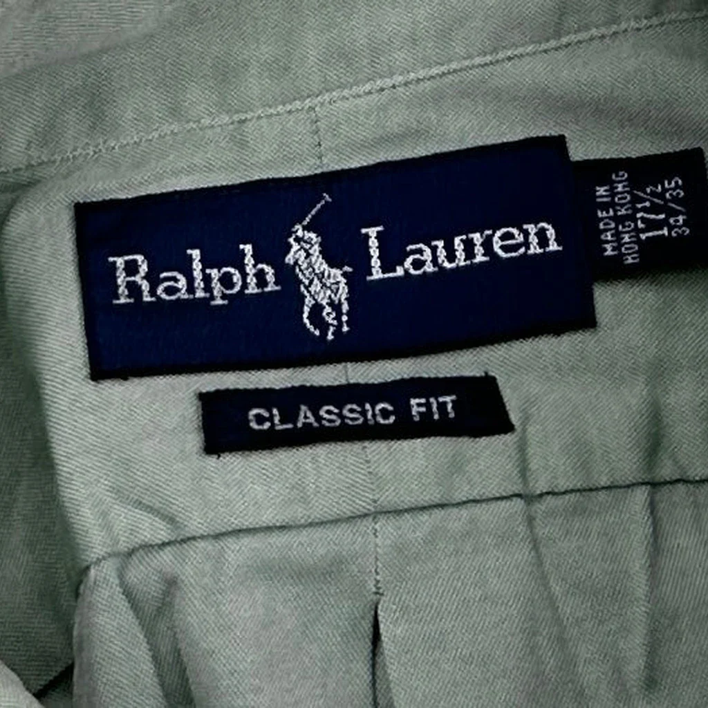 Ralph Lauren Shirt - XL Green Cotton - Image 3