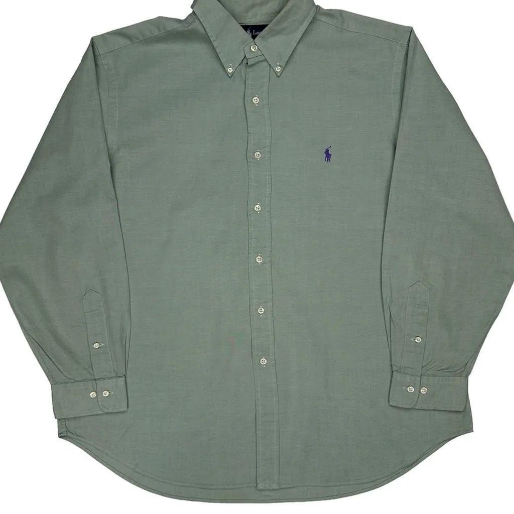 Ralph Lauren Shirt - XL Green Cotton - Image 4