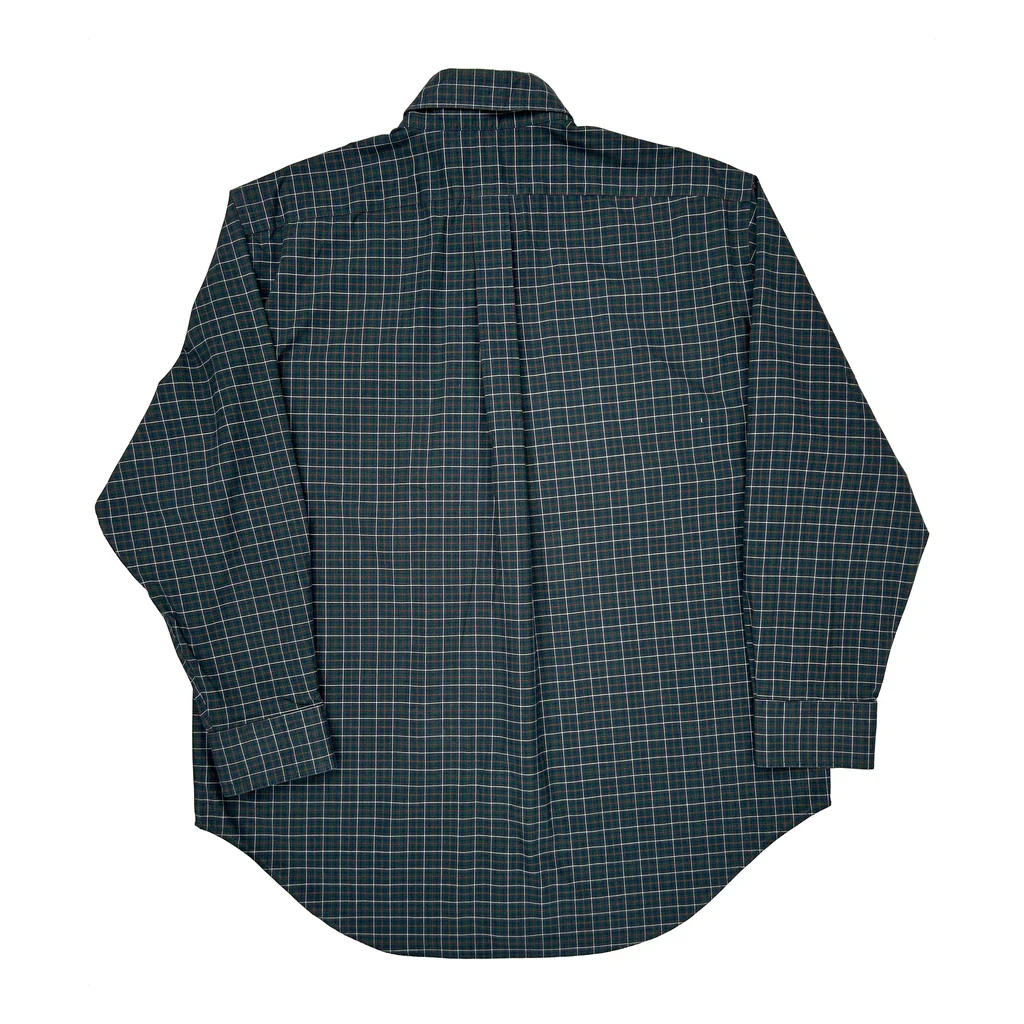 Ralph Lauren Checked Shirt - XL Green Cotton - Image 2