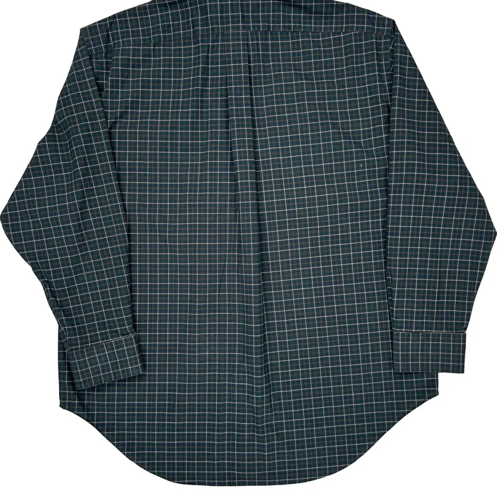 Ralph Lauren Checked Shirt - XL Green Cotton - Image 7