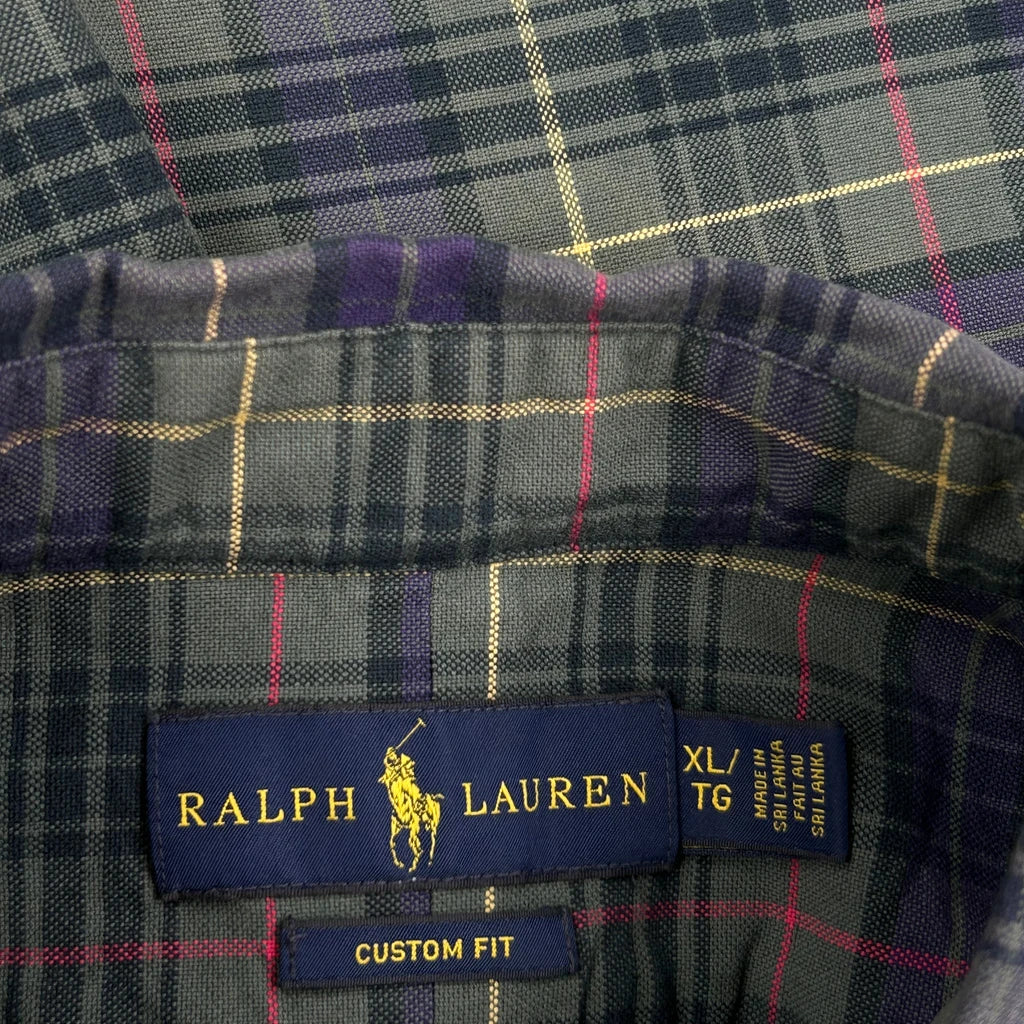 Ralph Lauren Checked Shirt - XL Green Cotton - Image 3