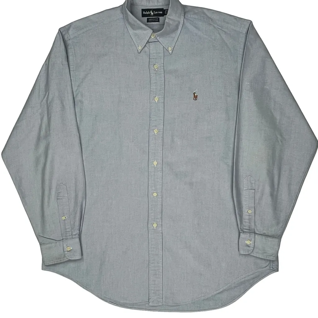 Ralph Lauren Shirt - Large Grey Cotton - Image 5