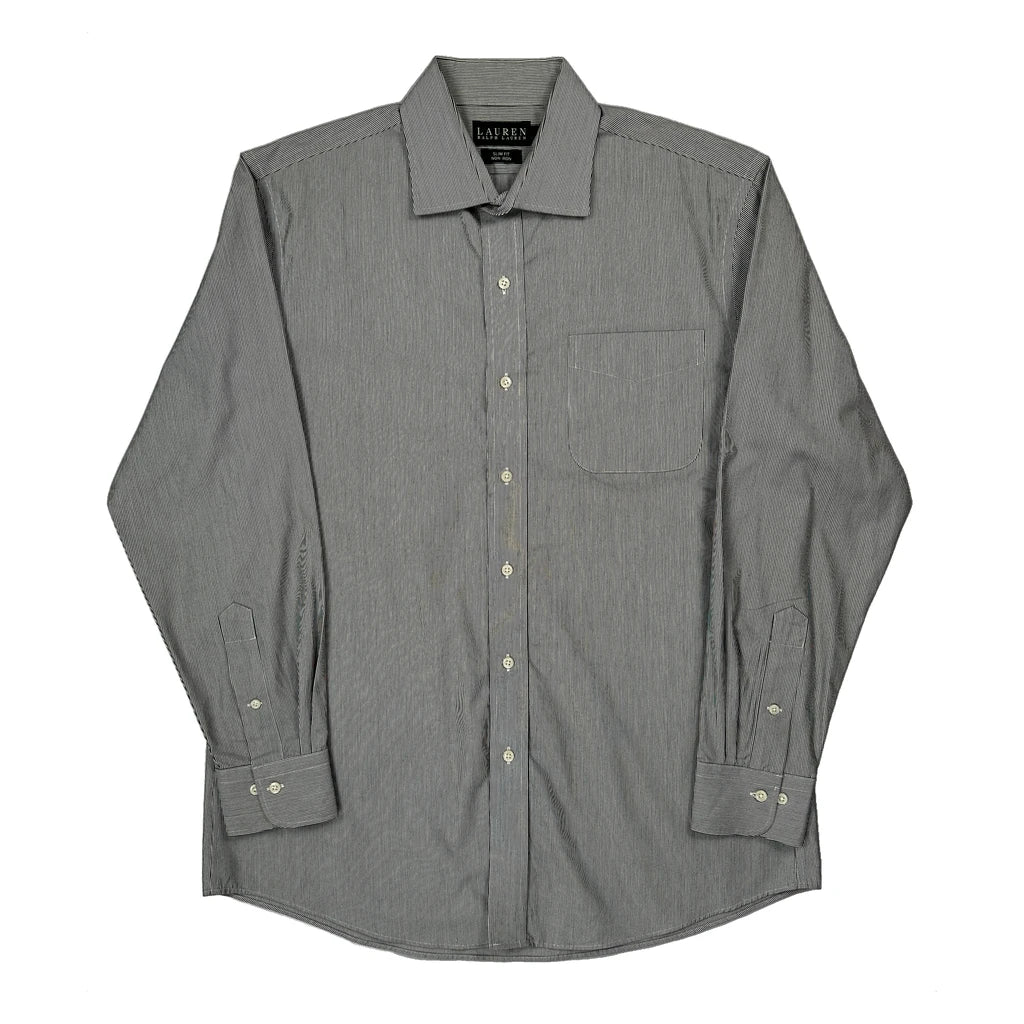 Ralph Lauren Slim Fit Shirt - Large Grey Cotton