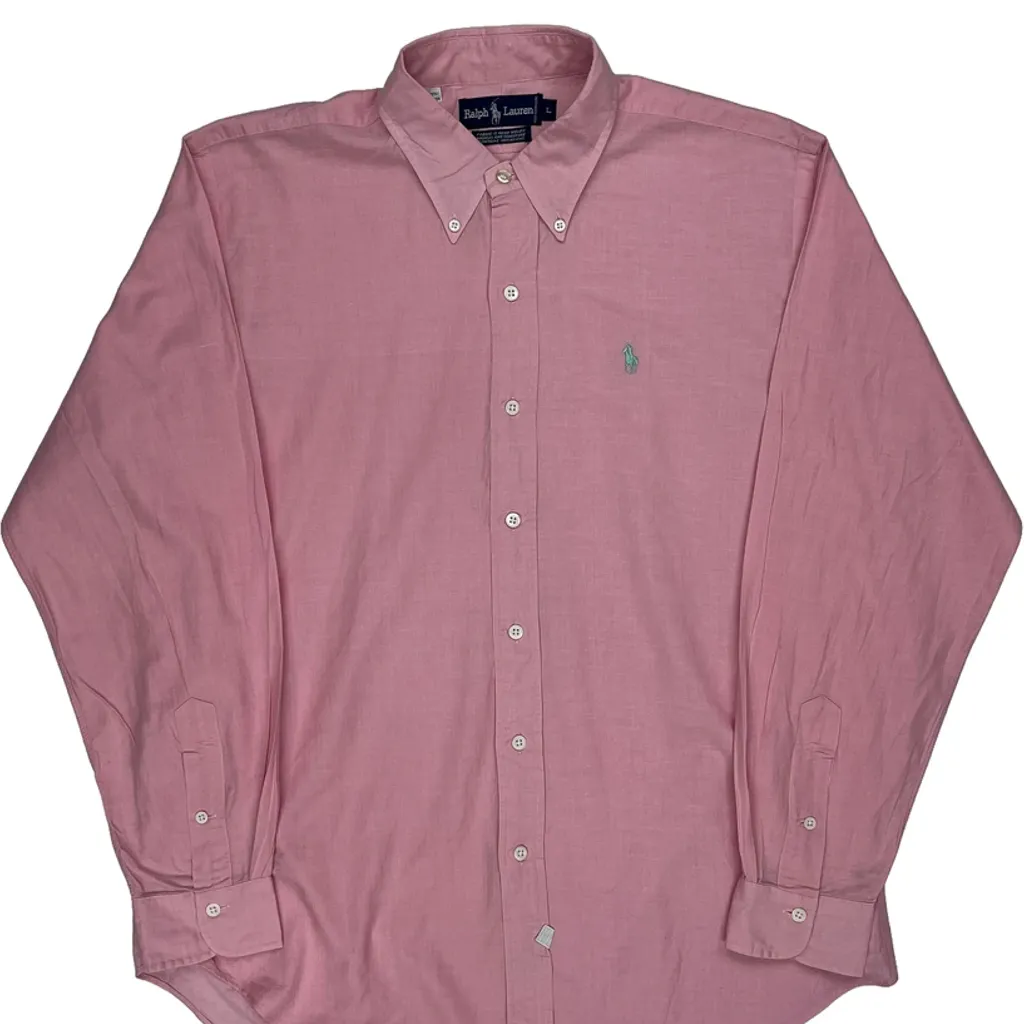Ralph Lauren Shirt - Large Pink Cotton - Image 5