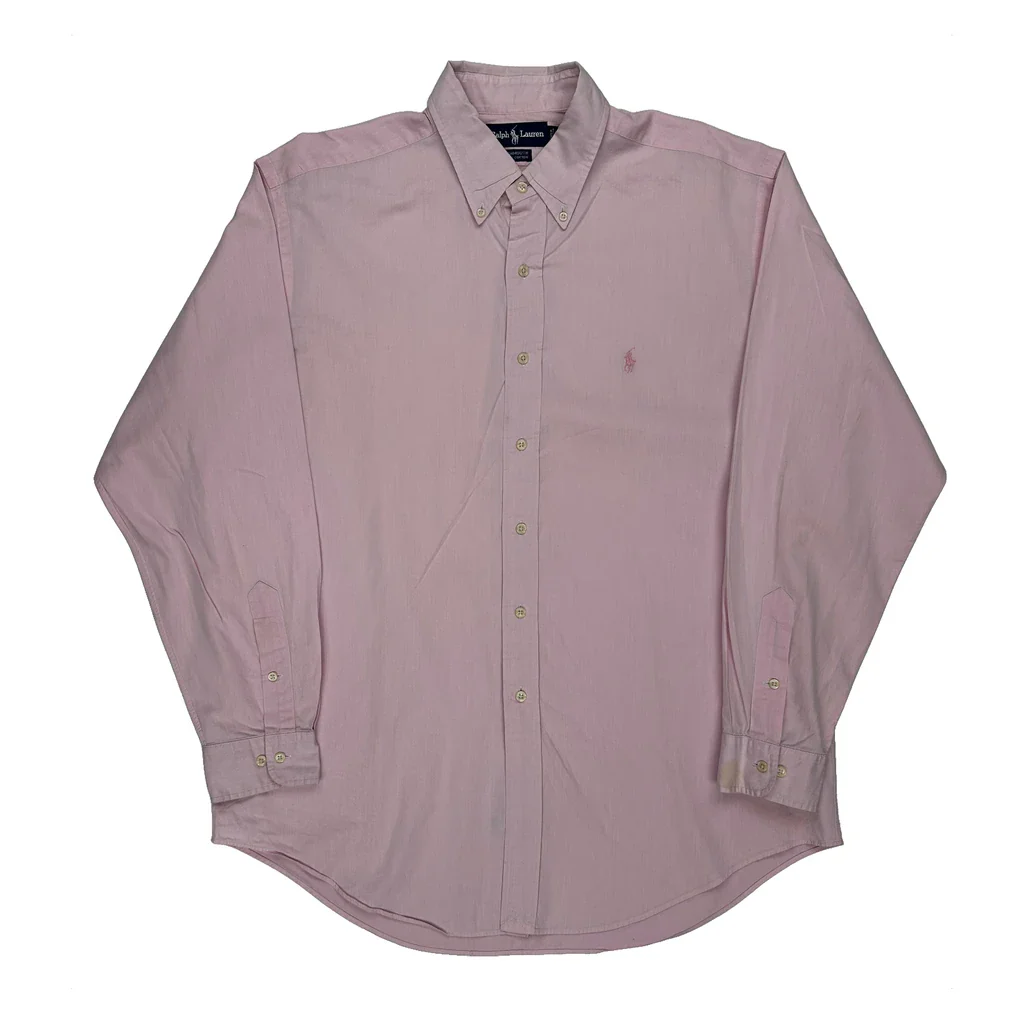 Ralph Lauren Shirt - Large Pink Cotton