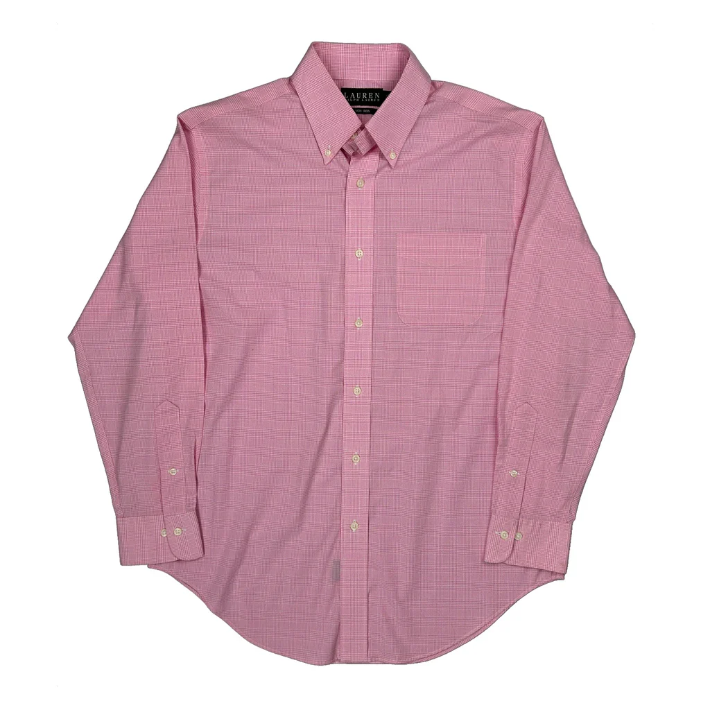 Ralph Lauren Checked Shirt - Medium Pink Cotton