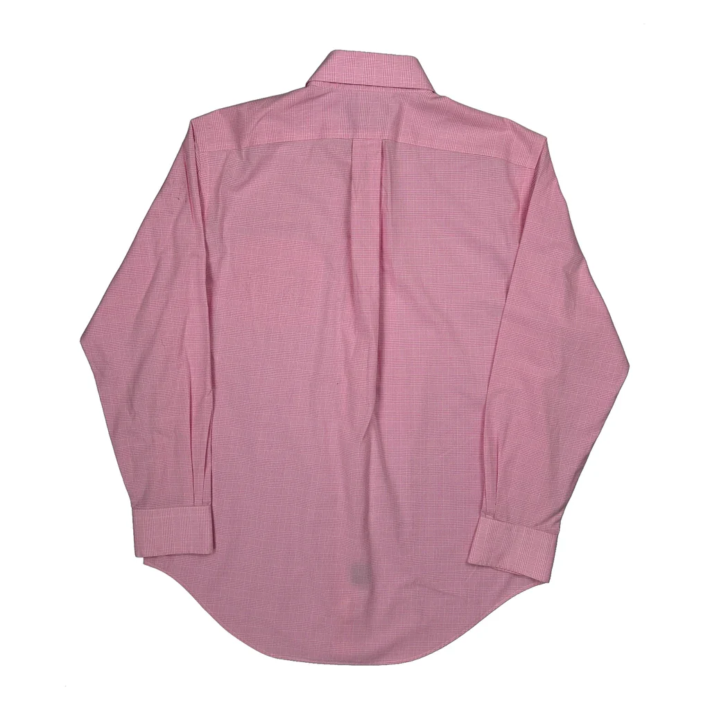Ralph Lauren Checked Shirt - Medium Pink Cotton - Image 2