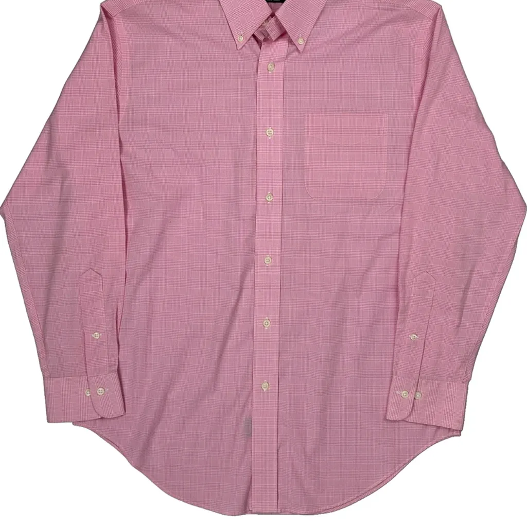 Ralph Lauren Checked Shirt - Medium Pink Cotton - Image 4
