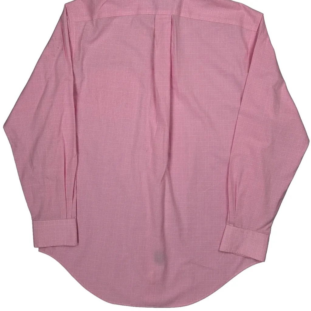 Ralph Lauren Checked Shirt - Medium Pink Cotton - Image 7