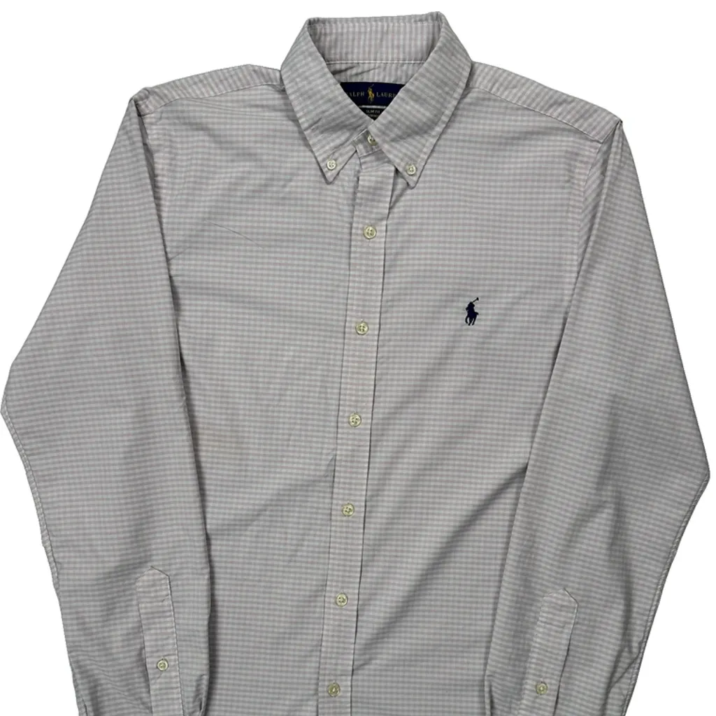 Ralph Lauren Slim Fit Shirt - Medium Pink Cotton - Image 5