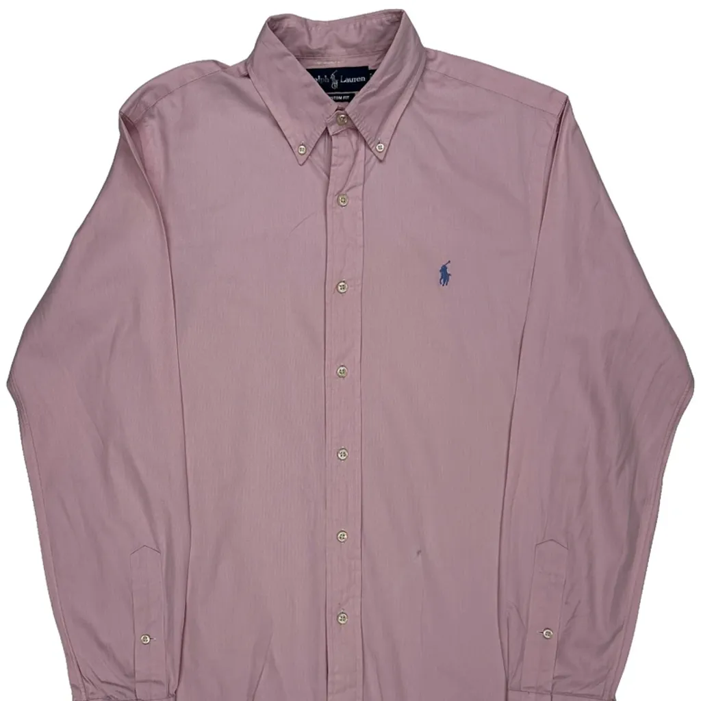 Ralph Lauren Shirt - Medium Pink Cotton - Image 4