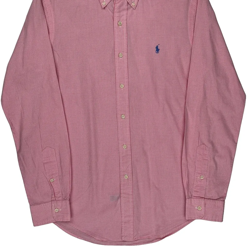 Ralph Lauren Checked Shirt - Small Pink Cotton - Image 5