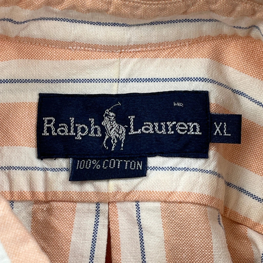 Ralph Lauren Striped Shirt - XL Pink Cotton - Image 3