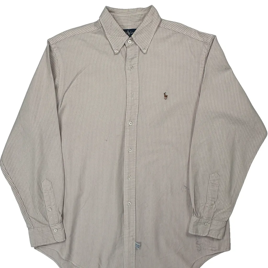 Ralph Lauren Striped Shirt - XL Pink Cotton - Image 5