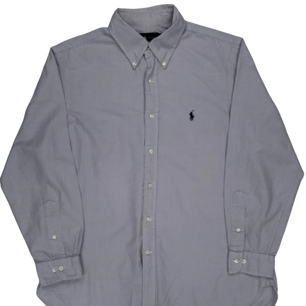 Ralph Lauren Checked Shirt - Large Purple Cotton - Image 4