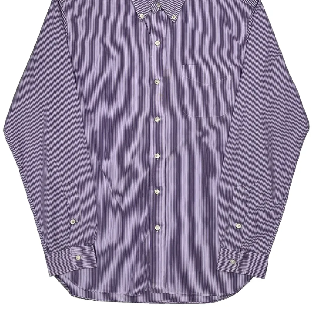 Ralph Lauren Striped Shirt - Medium Purple Cotton - Image 5