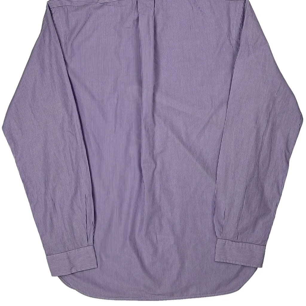Ralph Lauren Striped Shirt - Medium Purple Cotton - Image 6