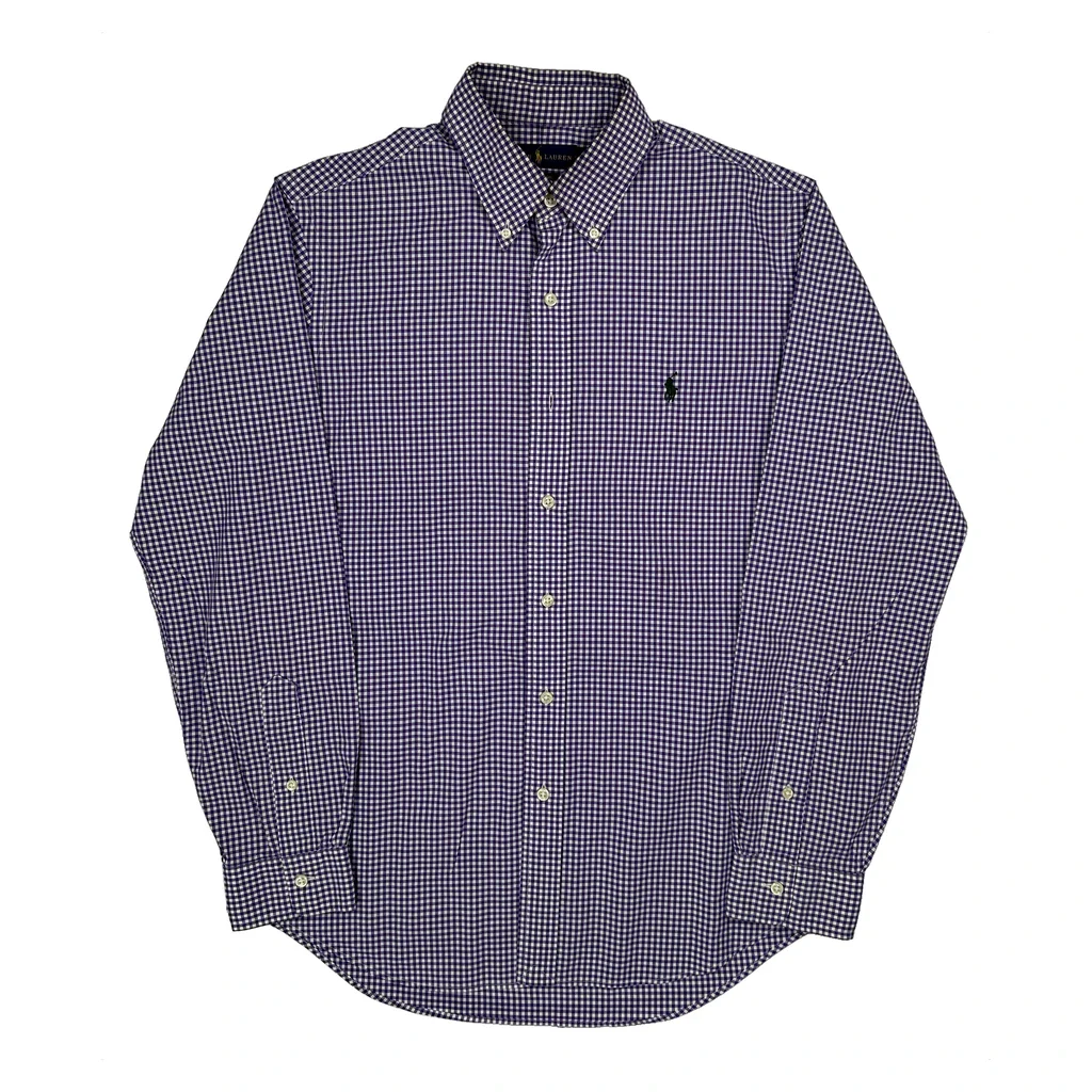 Ralph Lauren Checked Shirt - Medium Purple Cotton