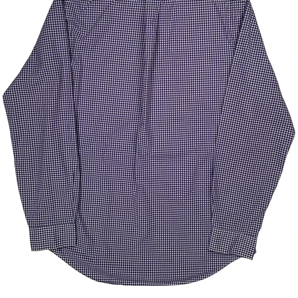 Ralph Lauren Checked Shirt - Medium Purple Cotton - Image 6