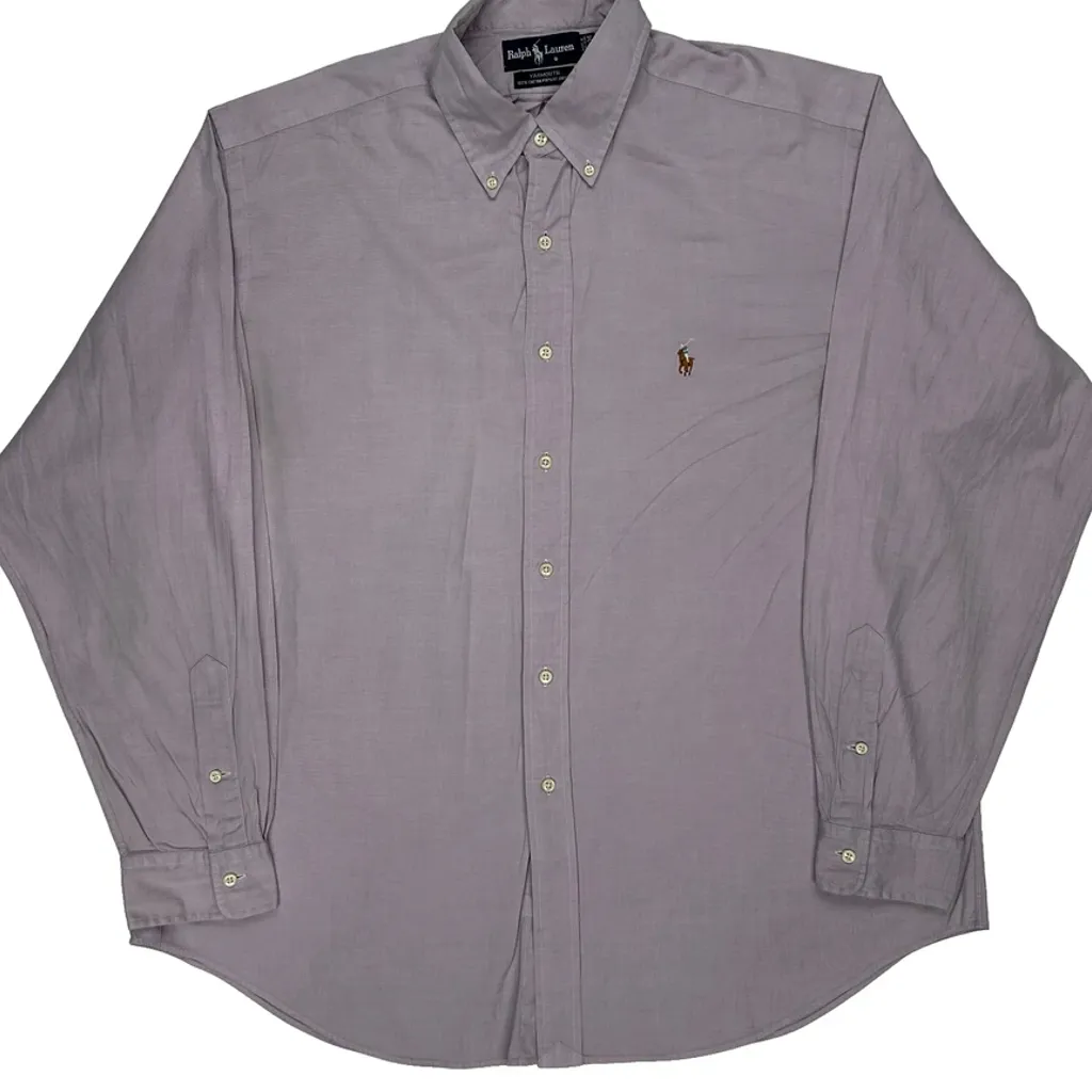 Ralph Lauren Shirt - XL Purple Cotton - Image 4